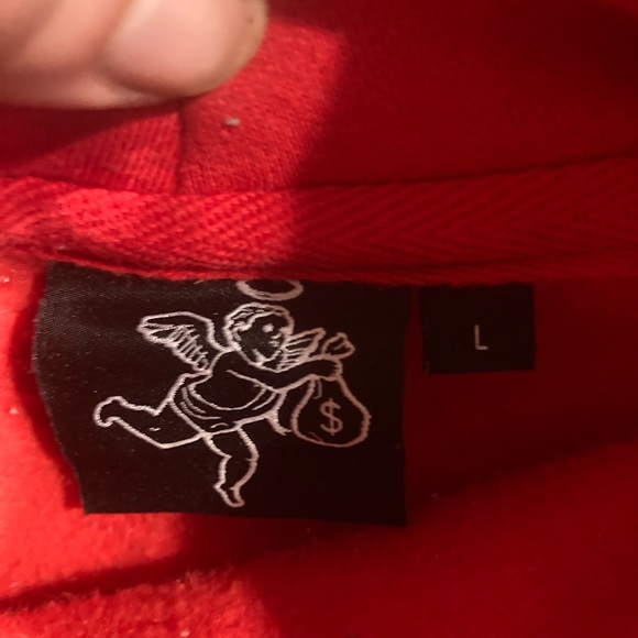 Hasta Muerte Red “Third Eye” Premium HW Hoodie size Large - Picture 4 of 6